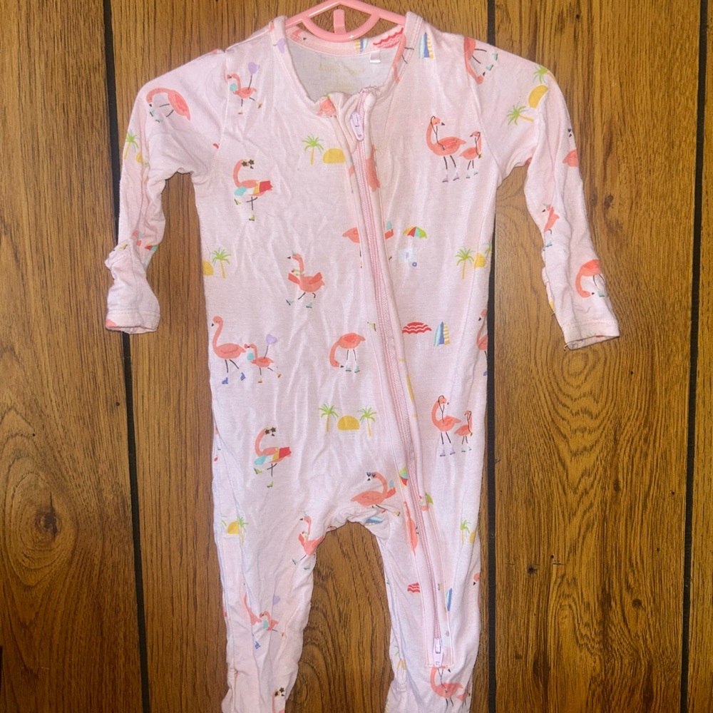Angel Dear Pink Flamingo Footie Pajamas